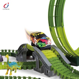 Meilleures ventes d'<span class=keywords><strong>Amazon</strong></span> : Jouets créatifs pour enfants, bricolage, assemblage, volcan pulvérisateur, dinosaures, jouets électriques, voitures de course sur rail, pistes de course pour enfants - Product Image 3