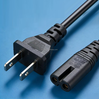 Kabel Pengganti Daya AC untuk PS5, Kabel Daya C7 Figure8 1.5m Kompatibel dengan Playstation 5/PS4/PS3 Slim, Kabel 2-Pin