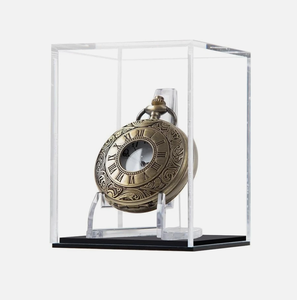 Bán buôn Acrylic túi đồng hồ hiển thị trường hợp hiển thị đứng Cube chủ rõ ràng Acrylic Hộp bảo vệ - Product Image 1