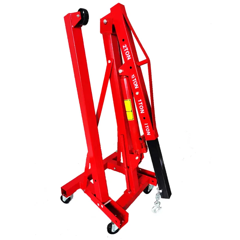 Heavy Duty Discount Price Hydraulic Jack Engine Crane Hydraulic Engine Shop Car Lift Crane