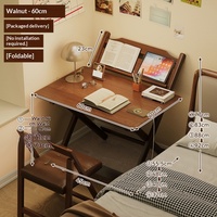 Table d'étude pour ordinateur portable pour enfants, bureau pliable multi-usages, réglable, en bambou, pour salon, aucune installation requise, Symtera