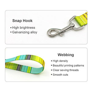 Geometric Pattern Polyester <b>Dog</b> <b>Leash</b> Durable Tribal Style All Seasons for <b>Dogs</b> - Product Image 2