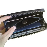 Tas Clutch Wanita Mewah Berkualitas Tinggi Desainer Kulit Ular Asli Dompet Kulit Python Mini Tas Tangan Hitam