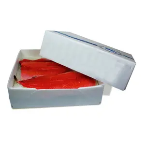 Verpackungsboxen aus Kunststoff für gefrorene Fleischprodukte aus Wellpappe