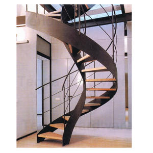 เหล็กไม้โค้งบันไดโลหะราง - Product Image 1