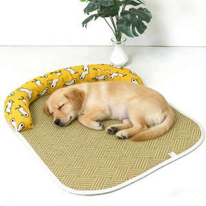 2026 Yeni Gelen Evcil Hayvan Soğutma Matı Rattan Örgülü Soğutucu Minder Boyun Yastıklı Yıkanabilir Köpekler ve Kediler İçin Evrensel Rahatlatıcı Evcil Hayvan Yatağı Matı - Product Image 1