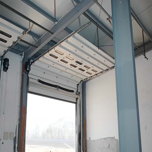 Chine Fabricant Projet d'appartement Automatique Grande <span class=keywords><strong>porte</strong></span> de garage <span class=keywords><strong>sectionnelle</strong></span> motorisée en acier à levage automatique Bifold - Product Image 1