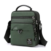 Tas kurir Mini, tas selempang kecil, tas bahu untuk pria, ponsel, dan paspor