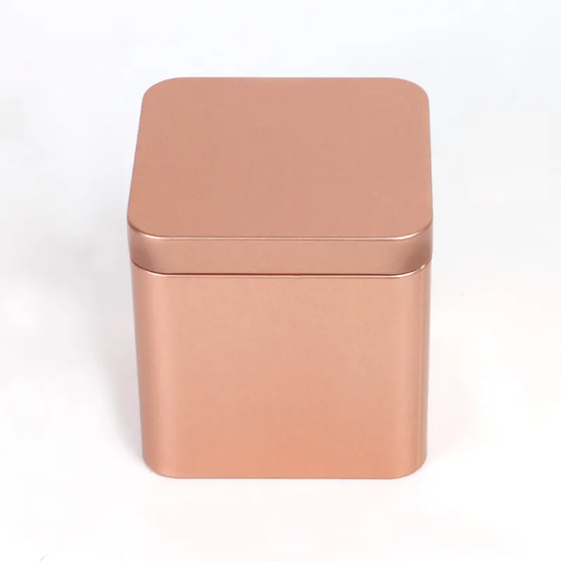 Customized rectangular metal tin box for tea packing