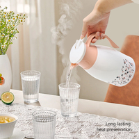 Termo de Vacío Aislado de PP de Diseño Clásico Ecológico de 1.5L con Tapa y Asa para el Hogar