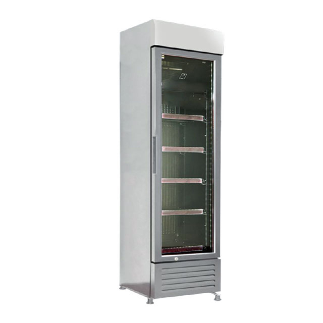 90L Beverage Refrigerator with Glass Door Display Cooler Slim Cooler with Removable Shelves Drinks Cooling