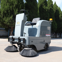 Balayeuse industrielle compacte BY-S11, largeur de balayage 1,2 m, machine de nettoyage de sols pour propriétés et usines