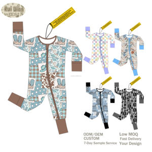 ชุดนอนเด็กแรกเกิดแบบซิป Ruidan กล่องสุ่ม ชุดนอนเด็กอ่อนเนื้อผ้าไผ่ ขายส่ง ชุดนอนเนื้อนุ่ม ซิปสองหัว ชุดบอดี้สูทเด็กแรกเกิด - Product Image 5