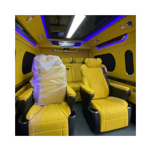 Kit di Aggiornamento Interno Premium Arancione Personalizzabile per <span class=keywords><strong>Mercedes</strong></span> <span class=keywords><strong>Vito</strong></span>/Viano Tetto Alto Include Coprisedili in Pelle e Finiture per Cruscotto - Product Image 2