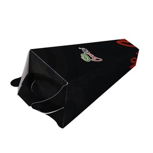 Cajas de comida para llevar negras, desechables, reciclables y biodegradables para pollo frito, <span class=keywords><strong>palomitas</strong></span> y papas fritas, ideales para restaurantes de comida rápida. - Product Image 5