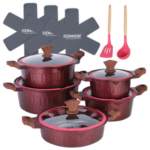 Juego de ollas Donnor de 12 piezas antiadherentes de piedra Maifan con tapas y utensilios para cocinar en la cocina - Product Image 2