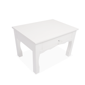 Durable Wooden Kids Bedroom Nightstand with 1 <b>Storage</b> Drawer White Finish <b>Bedside</b> Table for Children Room Decor - Product Image 5