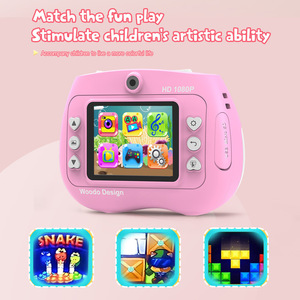 Meilleurs cadeaux pour les enfants Appareil photo High-Definition1080P à double objectif MicroSD Appareil photo CMOS à impression instantanée pour enfants - Product Image 6