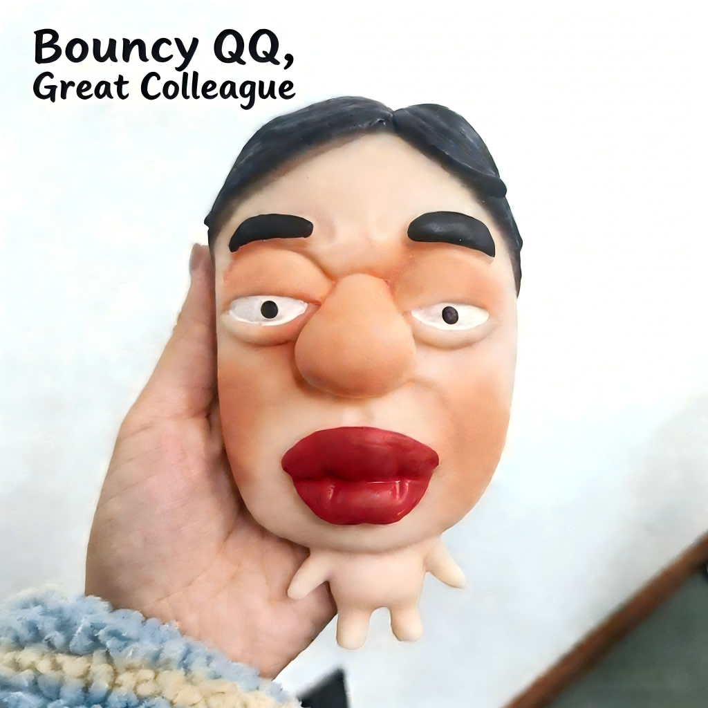 Juguete hinchable y blando (con grandes labios rojos)