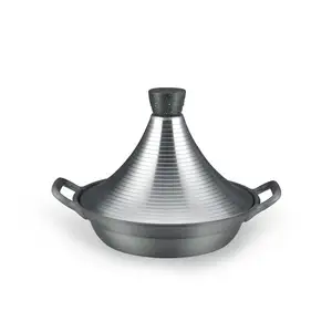 Chất Lượng Tốt Truyền Thống Ma-rốc Cast Nhôm Tagine Đồ Nấu Nướng Với Nắp