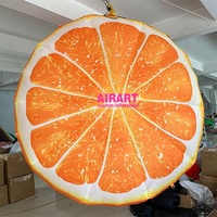 Ballons de pastèque gonflables suspendus personnalisés, fournitures de fête pour fruits et aliments d'été