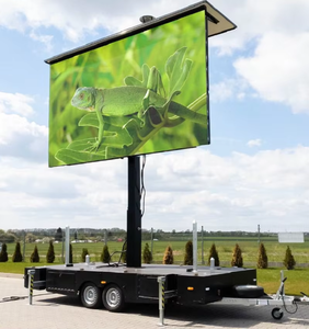 Pantalla LED Móvil Plegable para Remolque, IP65 Impermeable, 5000cd de Alto Brillo, Ángulo de Visión de 160°, para Eventos Deportivos y Publicidad Exterior - Product Image 2