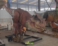 Dinosaures animatroniques à moteur servo, modèle de dinosaure électrique Tyrannosaurus pour le divertissement des parcs