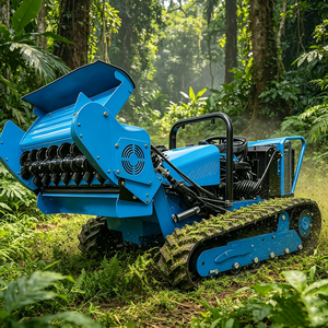 Tondeuse à gazon à braquage zéro SHANNENG, robot industriel diesel télécommandé sur chenilles pour la végétation en pente raide, nouveau modèle TANK 40 avec GPS - Product Image 5