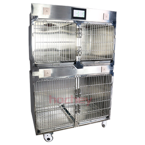 Mt Y Tế Bán Buôn Thú Y Thép Không Gỉ Con Chó Chăn Nuôi Nuôi Nuôi Cũi Tủ Hiển Thị Đa-Chức Năng Cửa Hàng Vật Nuôi Bệnh Viện Lồng - Product Image 3