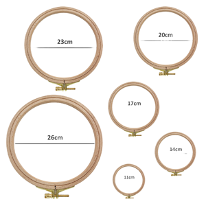 Telaio per Ricamo Circolare Regolabile di Alta Qualità in Tessuto, 8 Pollici, Ecologico, per Arte Popolare e Fai-da-Te - Product Image 4