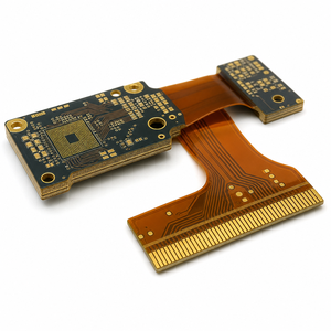แผ่นวงจรพิมพ์แบบยืดหยุ่น 4 ชั้น FPC โพลีอิไมด์แบบหลายชั้น ENIG ความหนา 0.3 มม. ควบคุมค่าความต้านทานได้ ผู้ผลิตตามสั่ง - Product Image 1