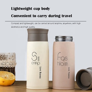 Taza de agua de vidrio para <span class=keywords><strong>publicidad</strong></span> con logotipo personalizado, vasos deportivos portátiles de plástico antiescaldado de doble capa - Product Image 3