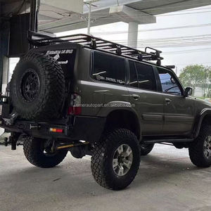 Porte-bagages de toit en aluminium robuste 4x4 tout-terrain pour Nissan Patrol Y61 2005+ Cadre de toit pour le transport de bagages, de <span class=keywords><strong>camping</strong></span>-car, de plateforme pour le <span class=keywords><strong>camping</strong></span> - Product Image 4