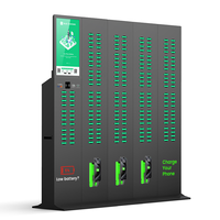 Station de location de batterie externe partagée rechargeable portable à 216 emplacements avec distributeur automatique de point de vente intégré