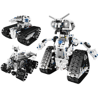 Mould King 15046 3 en 1 modelo MOC ladrillos Robot bloque de construcción técnico niños Diy App Control remoto Transbot Robot