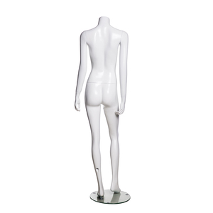 SQ02 Mannequin féminin professionnel blanc brillant sans tête, réaliste, pour l'affichage de vêtements pour femmes - Product Image 6
