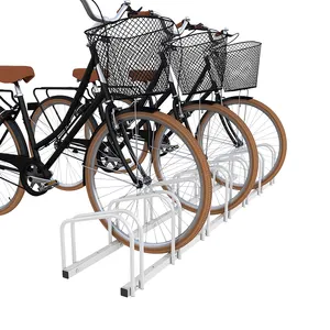 Городской проект, индивидуальная велосипедная сталь, 6 единиц, регулируемая наружная однобоковая напольная подставка для велосипеда, стойка для парковки, дисплей