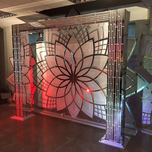 Lusso trasparente <span class=keywords><strong>in</strong></span> acrilico Lucite <span class=keywords><strong>Plexiglass</strong></span> baldacchino Mandap Wedding Chuppah - Product Image 3