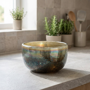 Hand Hammered Glass Singing Bowl Iridescent Sound Bowl High Quality Portable Decorative <b>Music</b> Bowl for <b>Christmas</b> Valentine's Day - Product Image 2