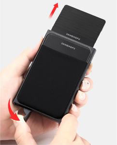 맞춤형 로고 레이저 인쇄 RFID 슬림 명함 케이스 알루미늄 신용 카드 홀더 다기능 잠금장치 없는 50G 광둥성 제조 - Product Image 2