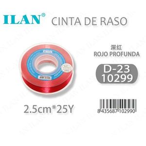Il Nastro in Raso 2.5Cm X 25Y Rosso Intenso D-23 - Product Image 3