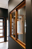 Ventana Corredera Exterior de Vidrio con Rotura de Puente Térmico, de Aleación de Aluminio Moderna, de Alta Calidad y Personalizada, para Cocina Comercial y Baño, Alemania