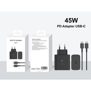 Adaptateur PD 45W USB-C, chargeur de voyage avec câble, noir - Product Image 3