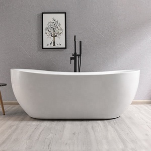 <span class=keywords><strong>Baignoire</strong></span> autoportante en acrylique avec barres d'appui en acier inoxydable, <span class=keywords><strong>baignoire</strong></span> commerciale à montage au sol, drain central, garantie 5 ans - Product Image 1