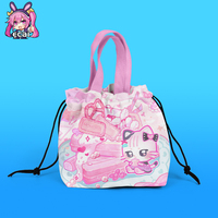 Sac à mouchoirs de voyage facile à transporter, pochette à cordon, pochette à mouchoirs suspendue, sac à mouchoirs multi-usages personnalisé avec motif d'anime