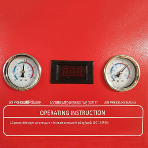 D100 Nitrogen Inflator High Purity Automatic Tire Filler Machine Metal Construction Red Color - Product Image 5