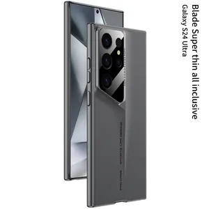 Ultra-mince Lame Mecha Dur PC Mat Téléphone étui pour samsung <span class=keywords><strong>Galaxy</strong></span> S24 S23 <span class=keywords><strong>S22</strong></span> Ultra Lentille <span class=keywords><strong>Protection</strong></span> Givré Antichoc Couverture - Product Image 3