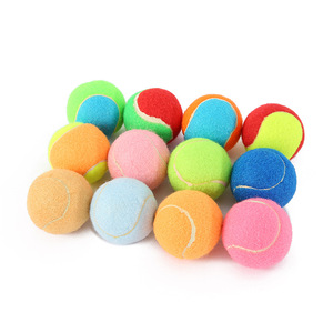 Đầy Màu sắc Squeaky Tennis Balls cho chó bán buôn bền Pet quả Bóng đồ chơi với âm thanh lý tưởng cho lấy đào tạo nhỏ lớn giống - Product Image 2