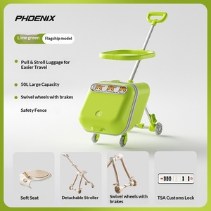 Maleta <span class=keywords><strong>de</strong></span> Viaje Multifuncional <span class=keywords><strong>para</strong></span> Niños, Carrito <span class=keywords><strong>de</strong></span> Bebé con Ruedas, Diseño <span class=keywords><strong>de</strong></span> Dibujos Animados - Product Image 6