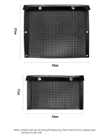 Sac de cuisson en maille PTFE, pochette de grillade réutilisable antiadhésive, accessoires de barbecue résistants à la chaleur de qualité alimentaire